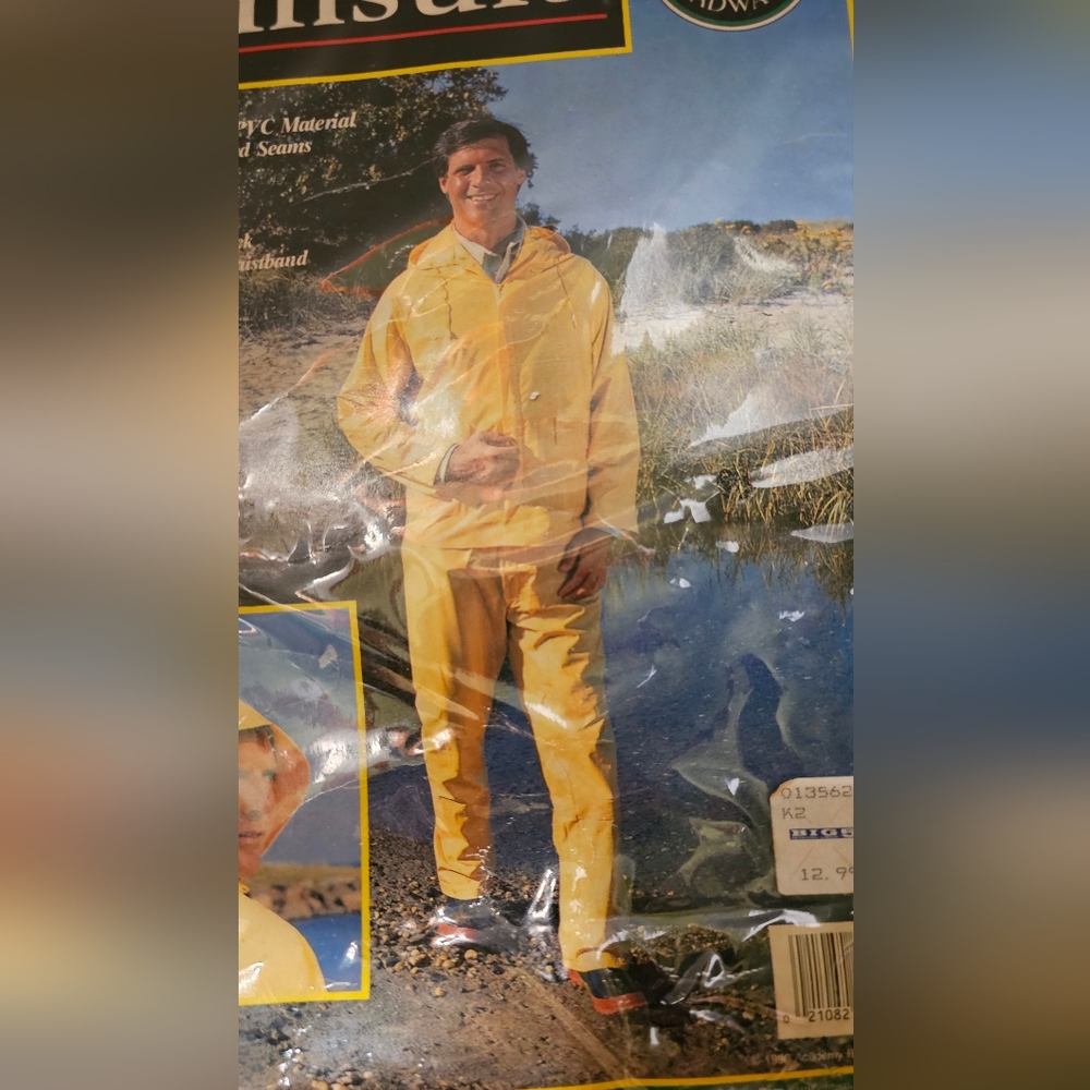 Yellow Rain Jacket and Pants           2 PC SET